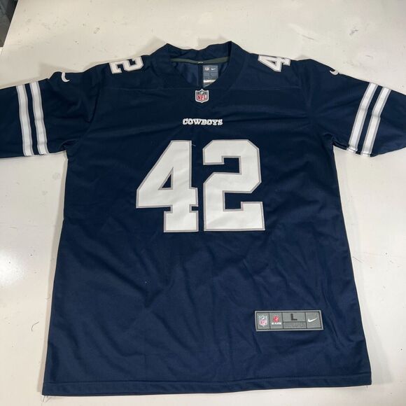 NIKE Dallas Cowboys On Field NFL Jersey Navy #42 Large - Picture 2 of 14